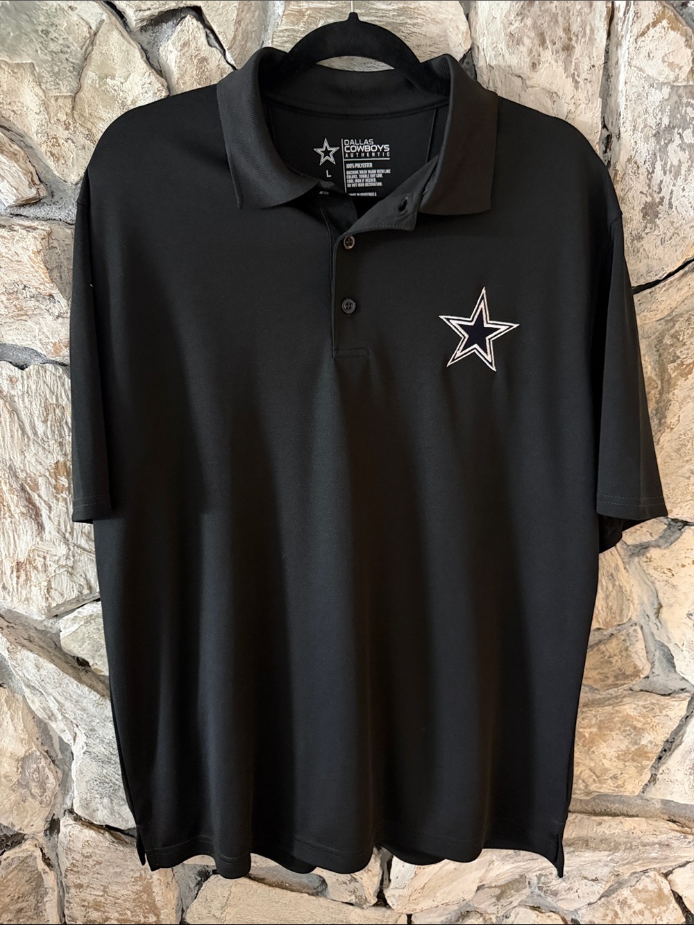 Dallas Cowboys Men’s Authentic Polo with Star Logo Size L